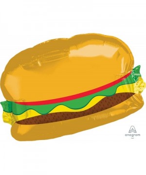 Hamburger Party Balloon- 26"- Multicolor - C318HCTW5XU $5.08 Balloons