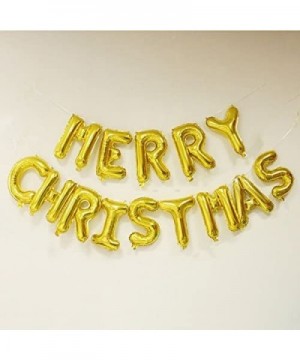 Gold 16" Letters Merry Christmas Foil Balloons Party Decorative Balloons (Gold) - Gold - C0126QCS1VR $5.77 Balloons