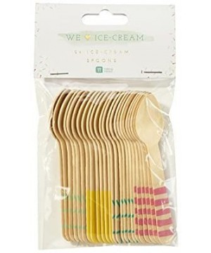 We Heart Ice Cream Wooden Spoons for a Birthday or Summer Party- Multicolor (24 Pack) - C512BYQJJJ3 $6.58 Streamers