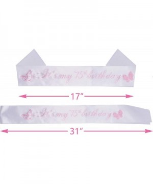 75th Birthday Gifts for Women- 75th Birthday Tiara and Sash- It's My 75th Birthday Sash and Crystal Tiara- 75th Birthday Deco...