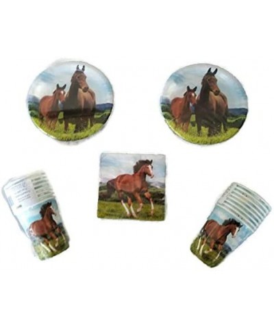 Horse and Pony Party Bundle 7" Plates (16) 9 oz. Cups (16) Napkins (16) - CM18QH6MKG0 $11.14 Party Tableware