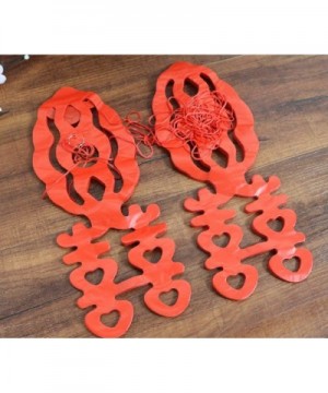 Chinese Traditional Wedding Decoration Supplies Red Hi Word Pull Flowers- Big Red Oil Plastic Paper 3 Meters Pull Hi- Wedding...