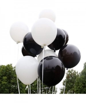 100 PCS 12 Inches Black Latex Balloons Large Thick Big Round Biodegradable Bulk Helium Gas or Air Inflated for Kids Birthday ...