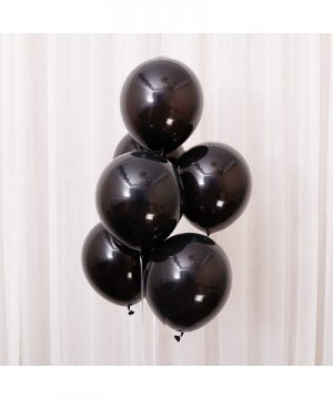 100 PCS 12 Inches Black Latex Balloons Large Thick Big Round Biodegradable Bulk Helium Gas or Air Inflated for Kids Birthday ...