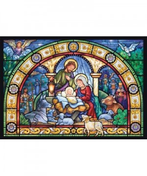 Stained Glass Holy Night Advent Calendar - C612FOWF7DZ $4.52 Advent Calendars