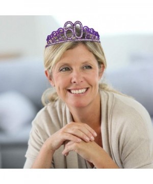 60th Birthday Tiara Gift Number Crown Happy Birthday Party Headwear 60th Birthday Party Supplies - Purple 70 - C7197X0E5LM $9...