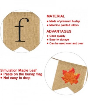 Fall Harvest Banner Burlap - Rustic Fall Decorations - Fall Banner Burlap - Harvest Banner Burlap - Indoor Outdoor Home Mantl...