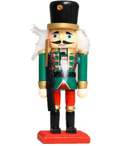 Wooden Soldier Nutcracker- 15CM Christmas Decoration Wooden Nutcracker Soldier-Traditional Christmas Wooden Nutcracker bearab...