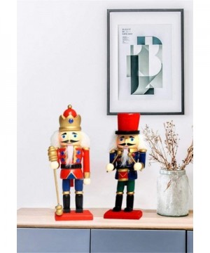 Wooden Soldier Nutcracker- 15CM Christmas Decoration Wooden Nutcracker Soldier-Traditional Christmas Wooden Nutcracker bearab...