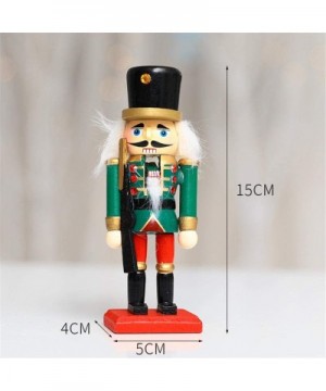 Wooden Soldier Nutcracker- 15CM Christmas Decoration Wooden Nutcracker Soldier-Traditional Christmas Wooden Nutcracker bearab...