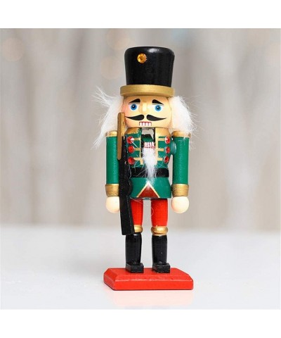 Wooden Soldier Nutcracker- 15CM Christmas Decoration Wooden Nutcracker Soldier-Traditional Christmas Wooden Nutcracker bearab...