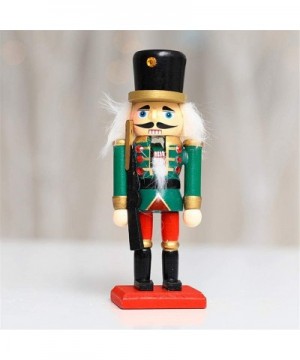 Wooden Soldier Nutcracker- 15CM Christmas Decoration Wooden Nutcracker Soldier-Traditional Christmas Wooden Nutcracker bearab...