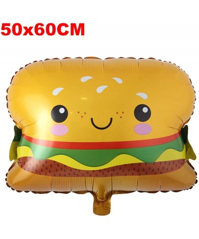 Cartoon Big Hamburg ice Cream Popcorn Cake Donut Pizza Fruit Food Balloon Birthday Party Decoration Cake Shop Inflatable Ball...