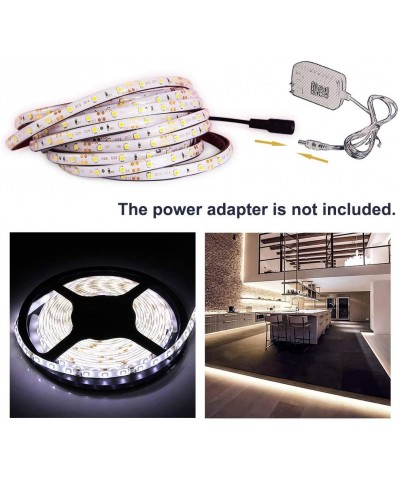 Water-Resistance IP65- 12V Waterproof Flexible LED Strip Light- 16.4ft/5m Cuttable LED Light Strips- 300 Units 3528 LEDs Ligh...