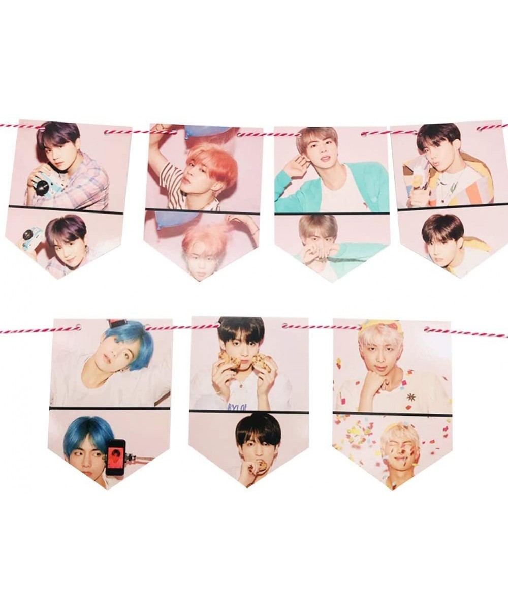 Kpop Bangtan Boys Flag New Album MAP of The Soul Persona Banner Flags Bunting for Outdoor/Indoor Party Favors Decoration for ...