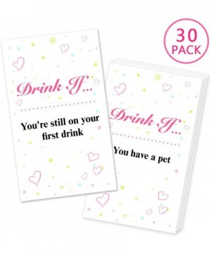 30 Drink If Bachelorette Party Game Cards- Girls Night Out Activity- Bridal Shower Party Game Cards-Bachelorette Party Ideas ...