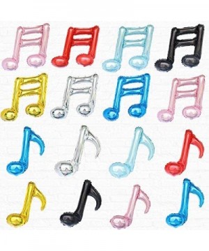 15pcs Music Note Foil Balloons- 16inch Color Music Note Mylar Balloons for Baby Shower Wedding Concert Band Bar Theme Party D...
