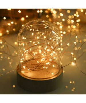 LED String Lights- 66ft 200 LED Waterproof Starry Fairy Lights- 8 Lighting Modes- Battery Powered Decorative Lights for Patio...