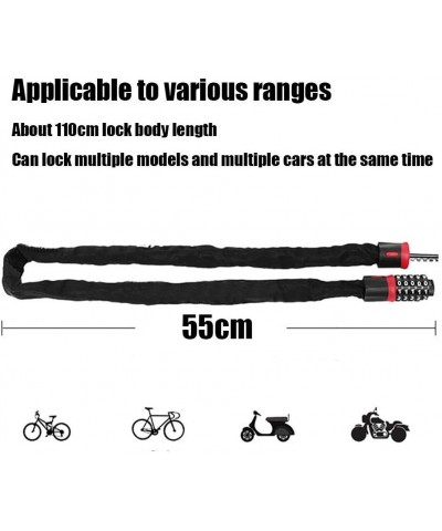 Bike Lock Cable- 4 Feet Bicycle Master Cable Lock- 5 Digit Resettable Combination Basic Self Coiling Lock- Heavy Duty Securit...
