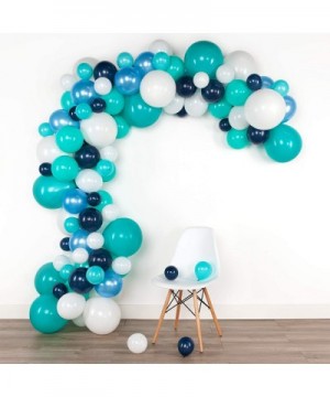 16 ft Balloon Arch & Garland Kit - 100 Balloons- Blue- White- Blue - Birthday Party Decorations- Baby Shower- Engagement- Bri...