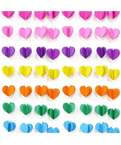 Colorful Paper Heart Bunting Decorations Banners Wedding Bridal Party Garland Decor- 2 Packs - CW12NZ8ZIO8 $7.39 Banners & Ga...