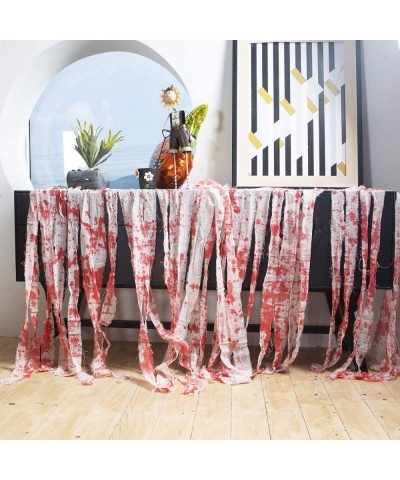 2 Pack Door Curtain Decoration with Bloody Prints Bloody Halloween Doorway Curtain Creepy Cloth Haunted House Horror Decorati...
