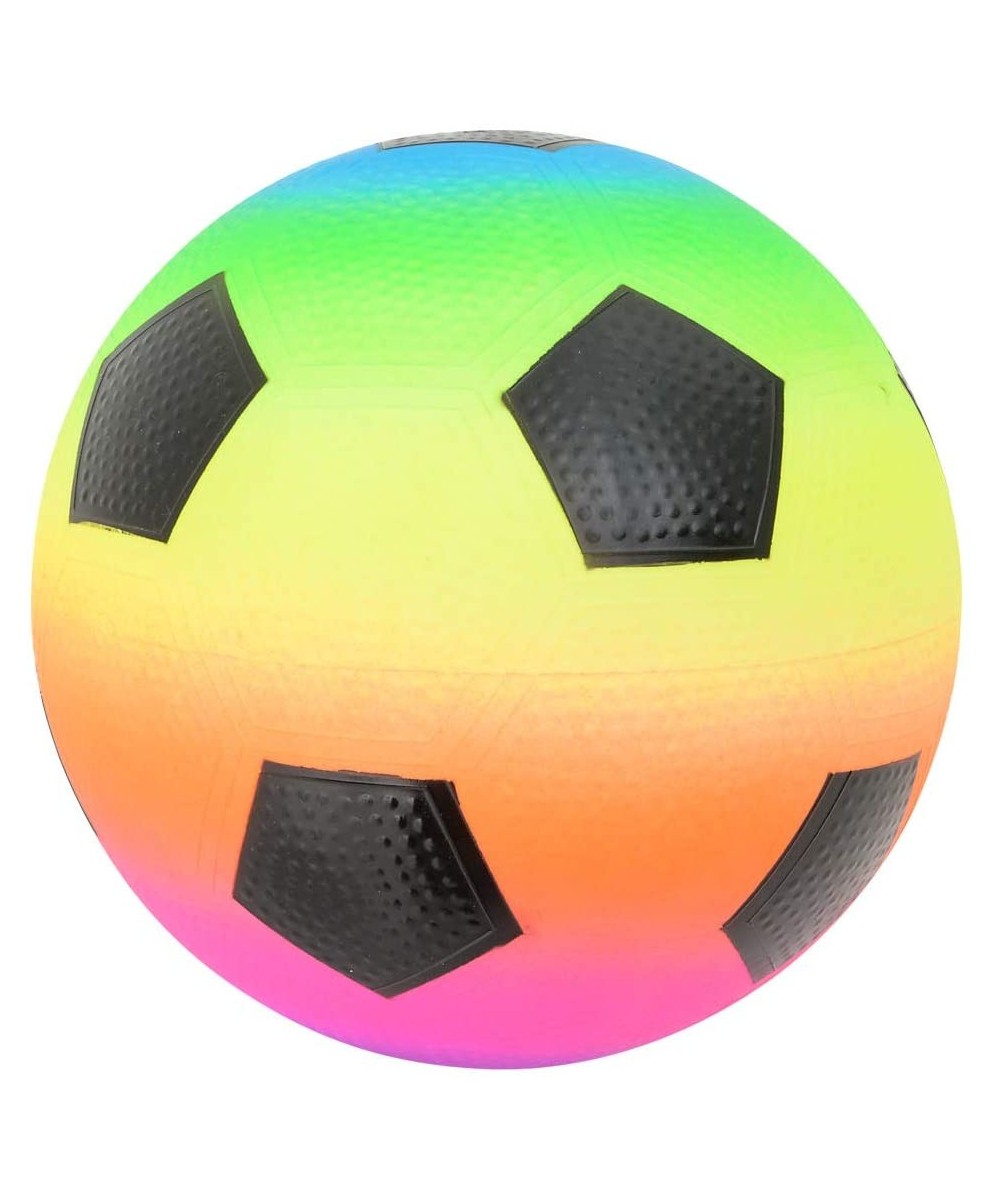9 Inch Rainbow Soccer Playground Ball- One per Order - CW17Z5EGUEK $6.32 Party Favors