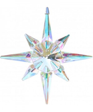 Crystal Ornament Christmas Polaris Snowflake Glass Pendant Decorations- AB Color - C018O764U8D $15.28 Ornaments