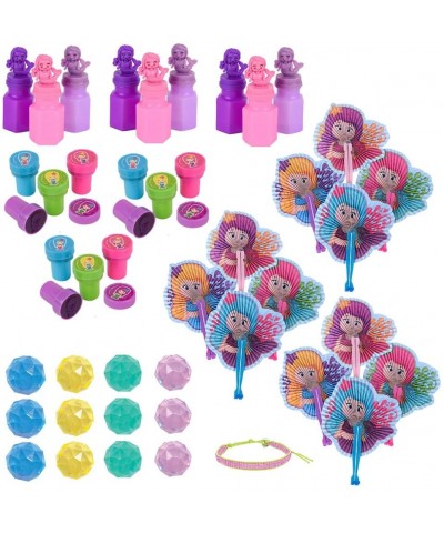 48 PC Mermaid Party Favors - Mermaid Stampers- Mermaid Bubbles- Mermaid Fans- Bounce Balls - C118G53HY49 $16.02 Party Favors