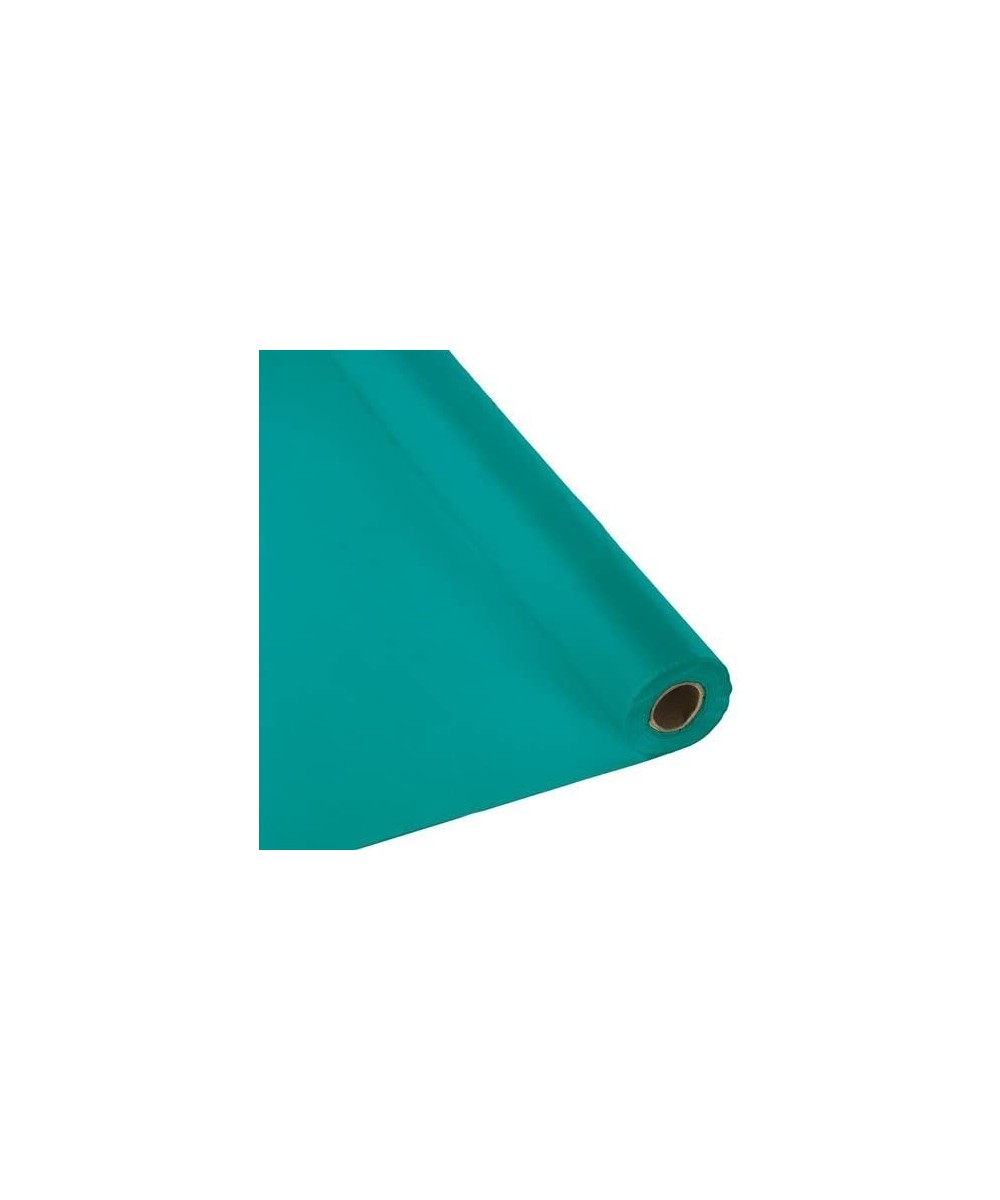 Plastic Party Banquet Table Cover Roll - 300 ft. x 40 in. - Disposable Tablecloth (Teal) - Teal - CU12OI66L1D $28.90 Tablecovers