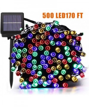 Solar String Lights 500 LED170ft Chirstmas Lights with 8 Modes Fairy String Lights for Outdoor- Bedroom- Wedding- Chirstmas T...