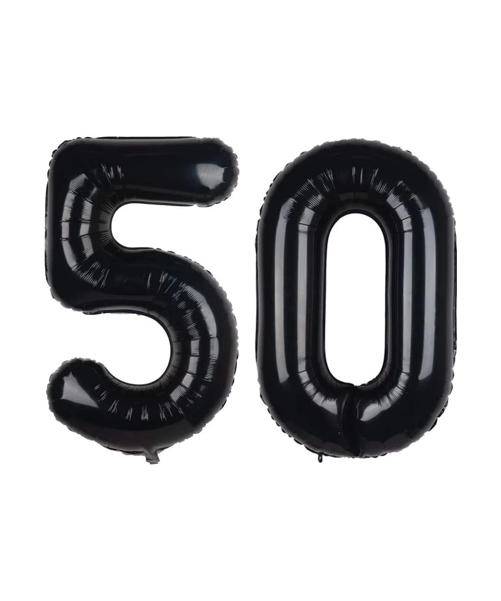 40 Inch Black 50th Birthday Number Balloons 50 Foil Balloon for Birthday Anniversary Party Decoration - Black-50 - CG19C6ZQSA...