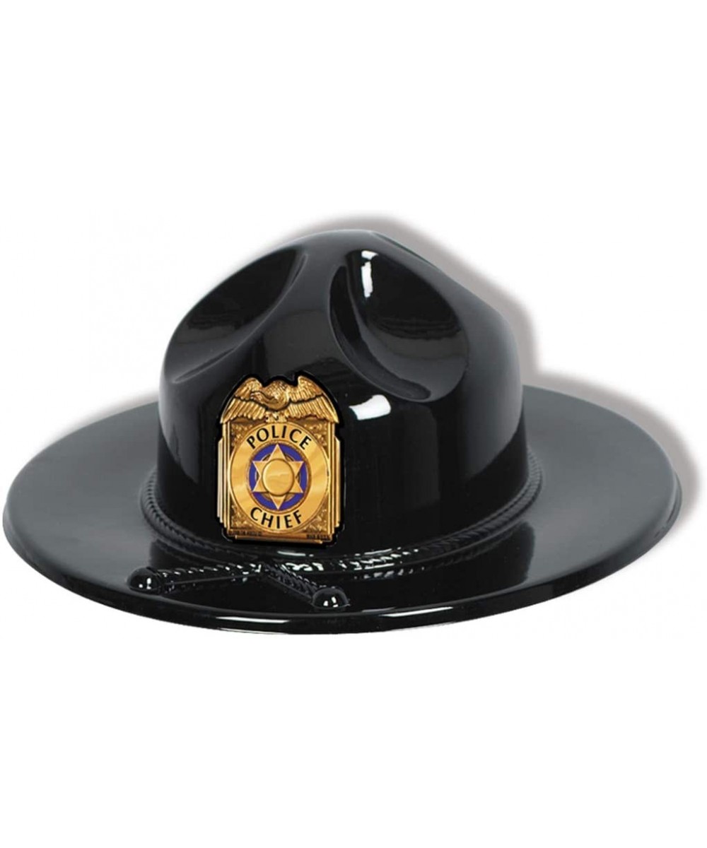 Black Plastic Trooper Hat Party Accessory (1 count) - CF111S5LX3L $5.92 Hats
