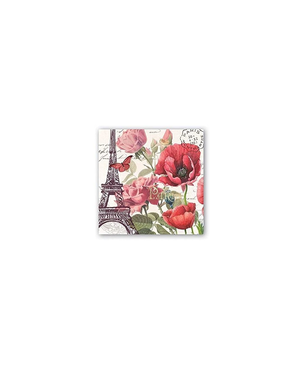 20 Count 3-Ply Paper Cocktail Napkins- Toujours Paris - Toujours Paris - CG12O3BL4NK $14.83 Tableware