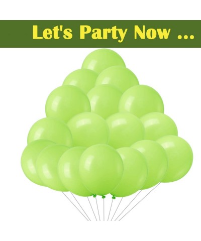 Lime Green Balloon Kids' Party 50 Pack Bulk 12 Inch Shiny Latex Balloon Helium Quality for Birthday Wedding Jungle Dinosaur S...