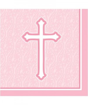18 Count Lunch Napkins- Faith Pink - Faith Pink - C911K4INWWX $5.28 Tableware