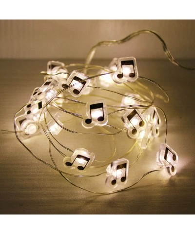 Music Note Firefly Moon String Lights Battery Power LED Decorative Twinkle Stars String Light for Wedding Party Xmas Tree Bed...