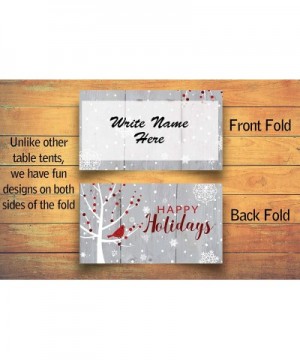 Winter Holiday Name Place Cards - 25 Christmas Holiday Table Tents - Place Cards (Winter Tree) - Winter Tree - C018ZAQ2GXY $7...