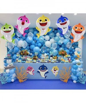 Large 25" Cute Shark Baby Birthday Balloons - Birthday Party Decorations Baby Shower Supplies Helium Balloons- All Family Mem...