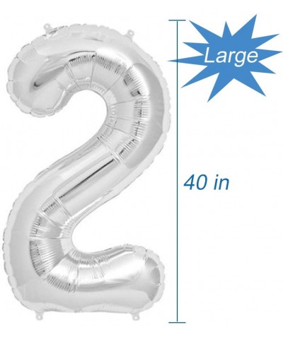 Silver Number 20 Balloon- 40 inch - Silver Number 20 - CQ18I4I8GI9 $7.08 Balloons