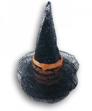 Halloween Decor Set of Six (6) Orange & Black Sinamay Miniature Pointed Witch Hat for Crafts- Decorating & More - CQ18IRXT9OX...