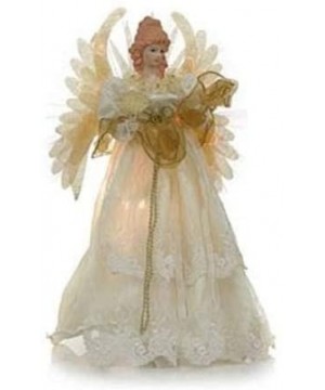 Fiber Optic Musical Angel Tree Topper 16" - by Mogullifestyle - CB19385KWR6 $43.98 Tree Toppers