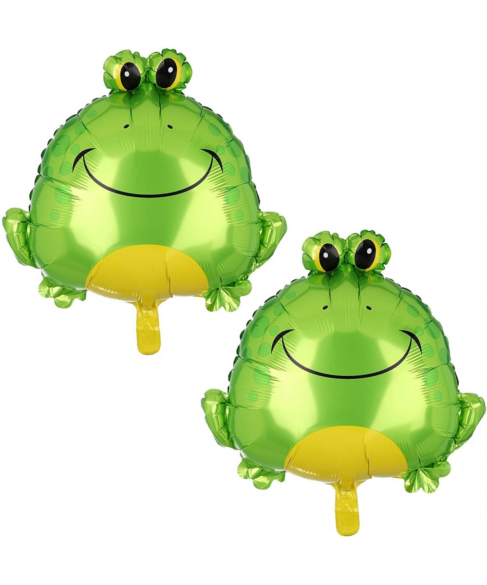 2 Pcs Green Frog Big Mylar Foil Balloon Birthday Baby Shower Decor Supplies Animal Farm Themed Party Decorations - CZ18TS6L7K...