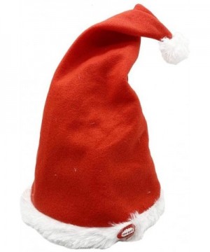 Singing and Dancing Santa Hat Musical Christmas Hat Electric Christmas Cap Plush Toy New Year Festive Holiday Party Supplies ...