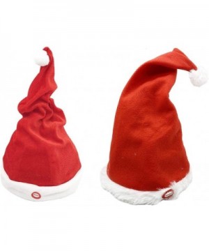 Singing and Dancing Santa Hat Musical Christmas Hat Electric Christmas Cap Plush Toy New Year Festive Holiday Party Supplies ...