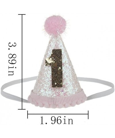 Glitter Dog First Birthday Cone Hat Mini Doggy Cat Kitty Birthday Party Hats - Mint Silver 2 - C318037IAQD $8.05 Party Hats