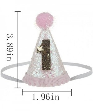 Glitter Dog First Birthday Cone Hat Mini Doggy Cat Kitty Birthday Party Hats - Mint Silver 2 - C318037IAQD $8.05 Party Hats