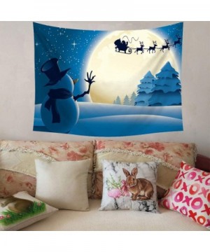 Christmas Christmas Tapestry Hippie Room Bedspread Wall Hanging Throw Blanket- Christmas Ornaments Advent Calendar Pillow Cov...