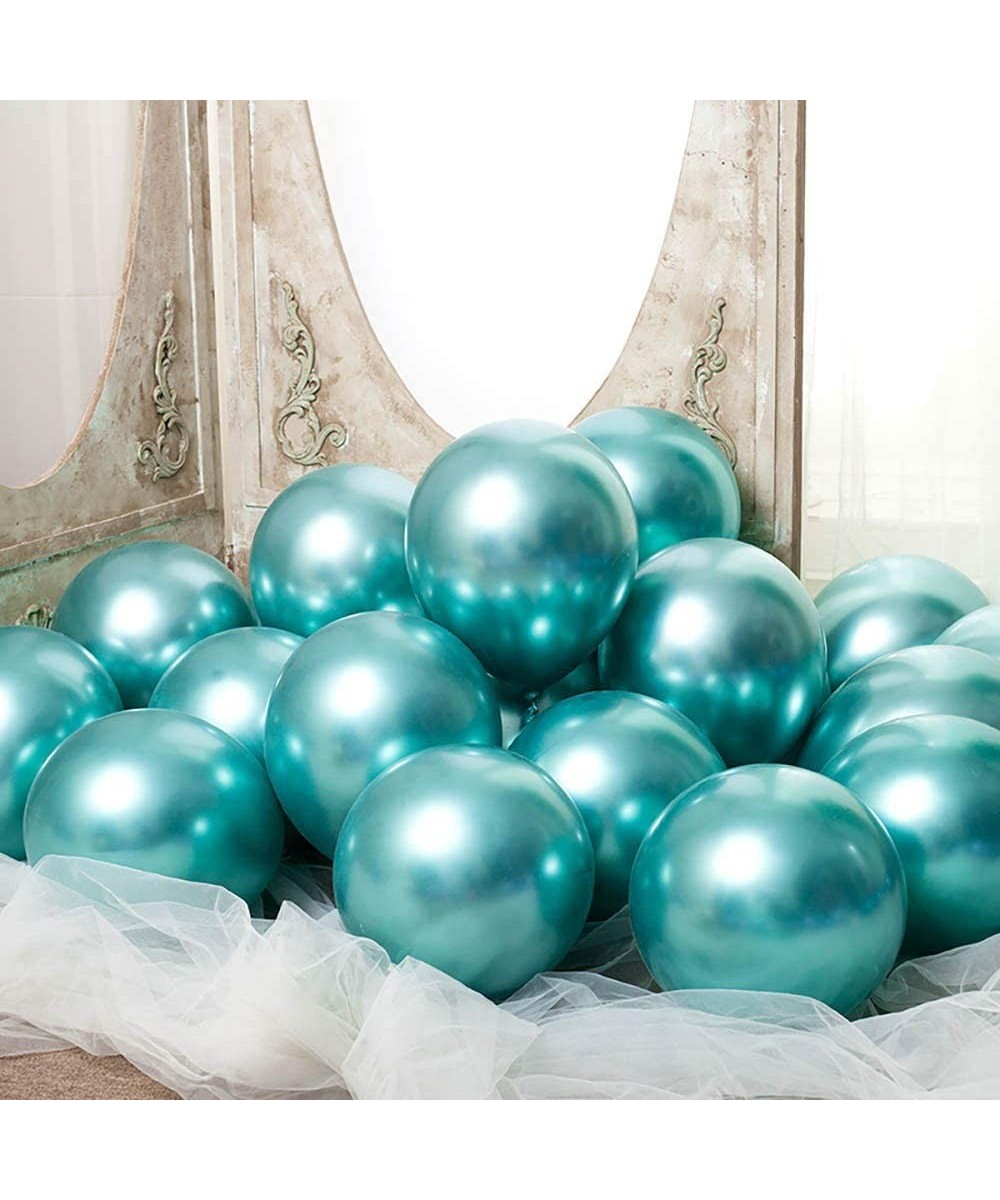 12 inch Green Metallic Balloons Quality Green Chrome Balloons Premium Latex Balloons Helium Balloons Party Decoration Supplie...