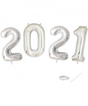 40inch Number Silver 2021 Foil Balloons Graduation Balloons New Year Festival Party Decorations Graduation Event Anniversary ...
